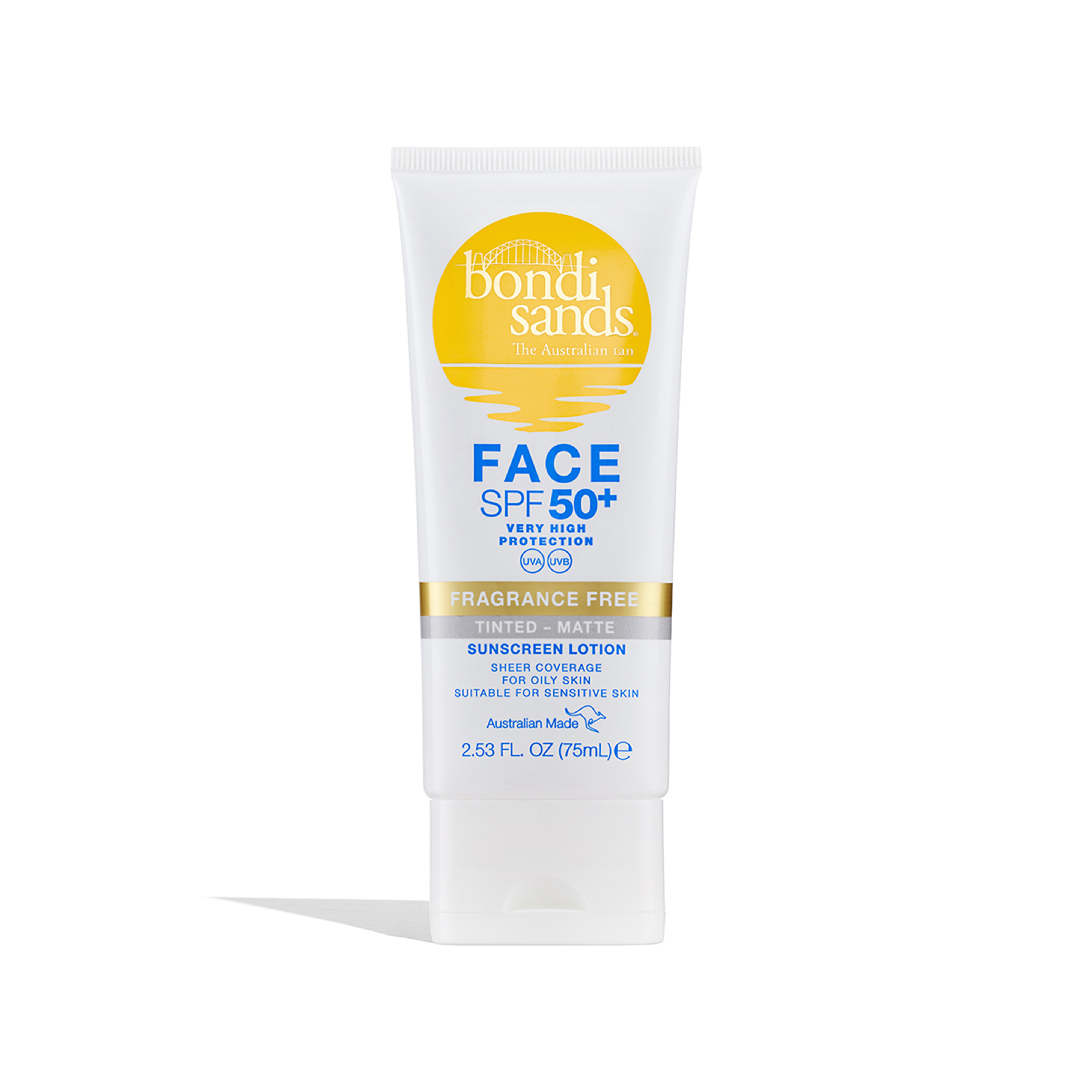 Bondi Sands SPF50+ Fragrance Free Matte Tinted Face Lotion 75 ml