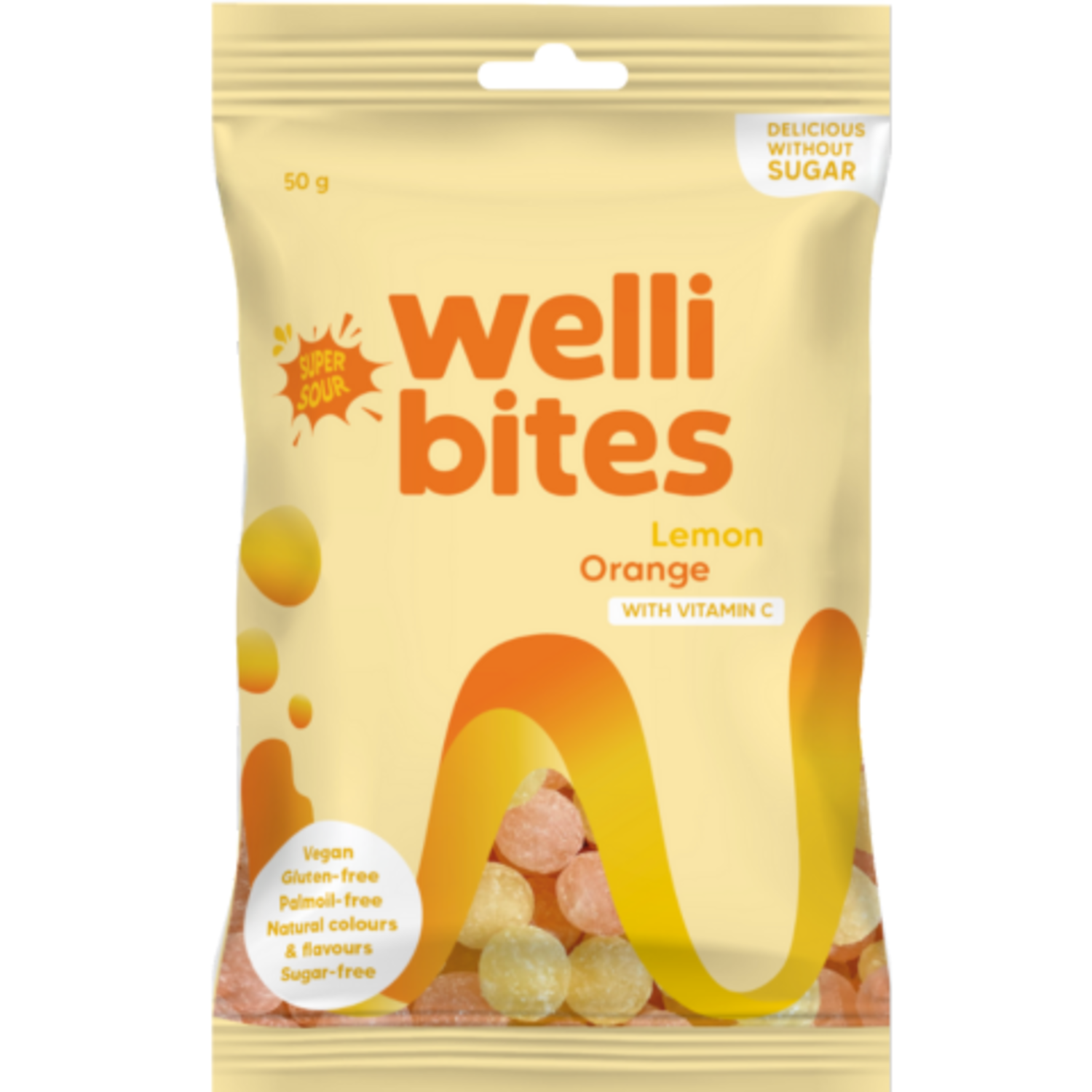 Alternativ bild 1 för Wellibites Super Sour Lemon Orange