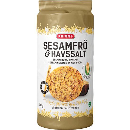Friggs Majskakor Sesamfrö & Havssalt 130 g