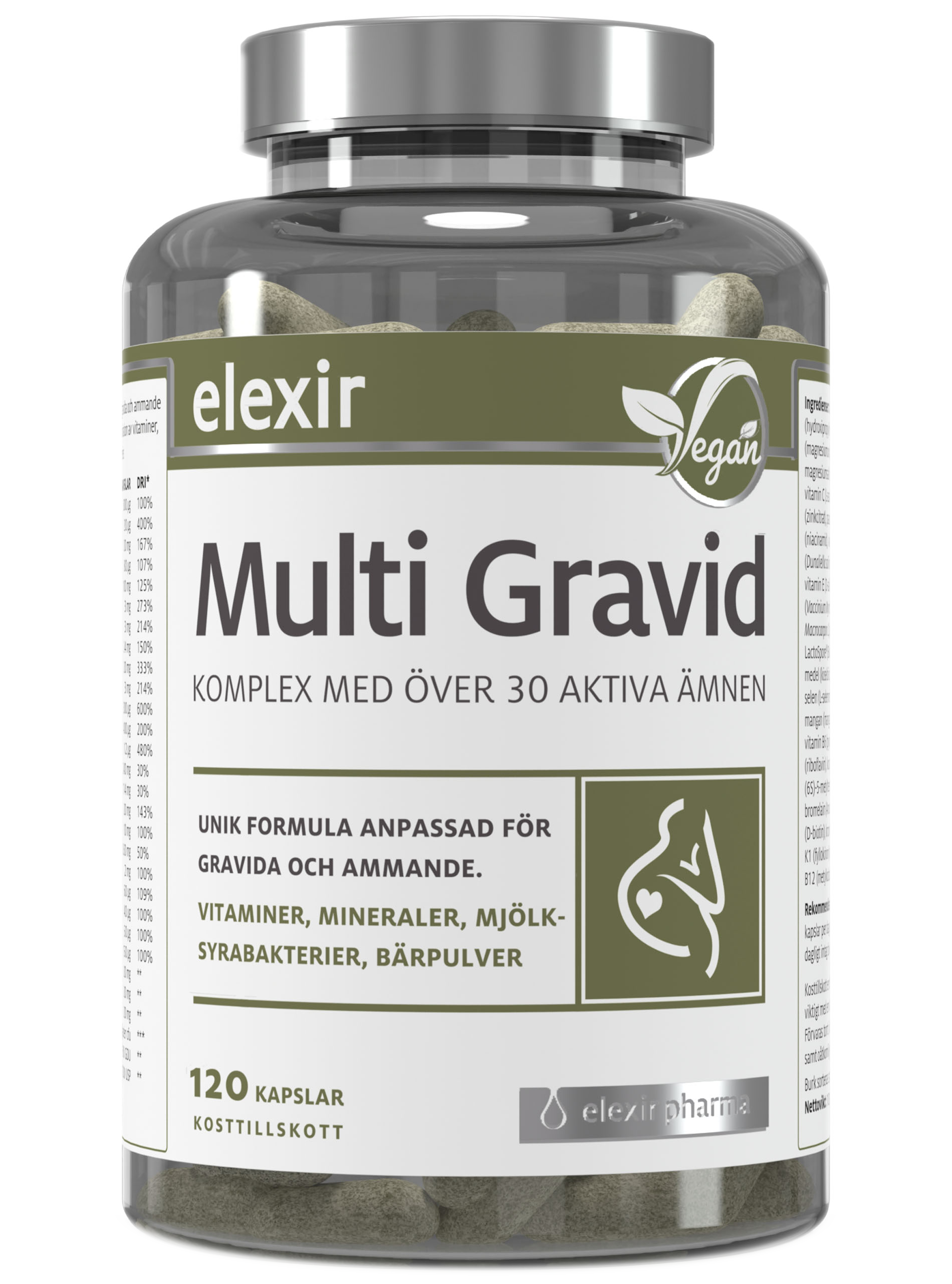 Elexir Pharma Multi Gravid 120 kapslar