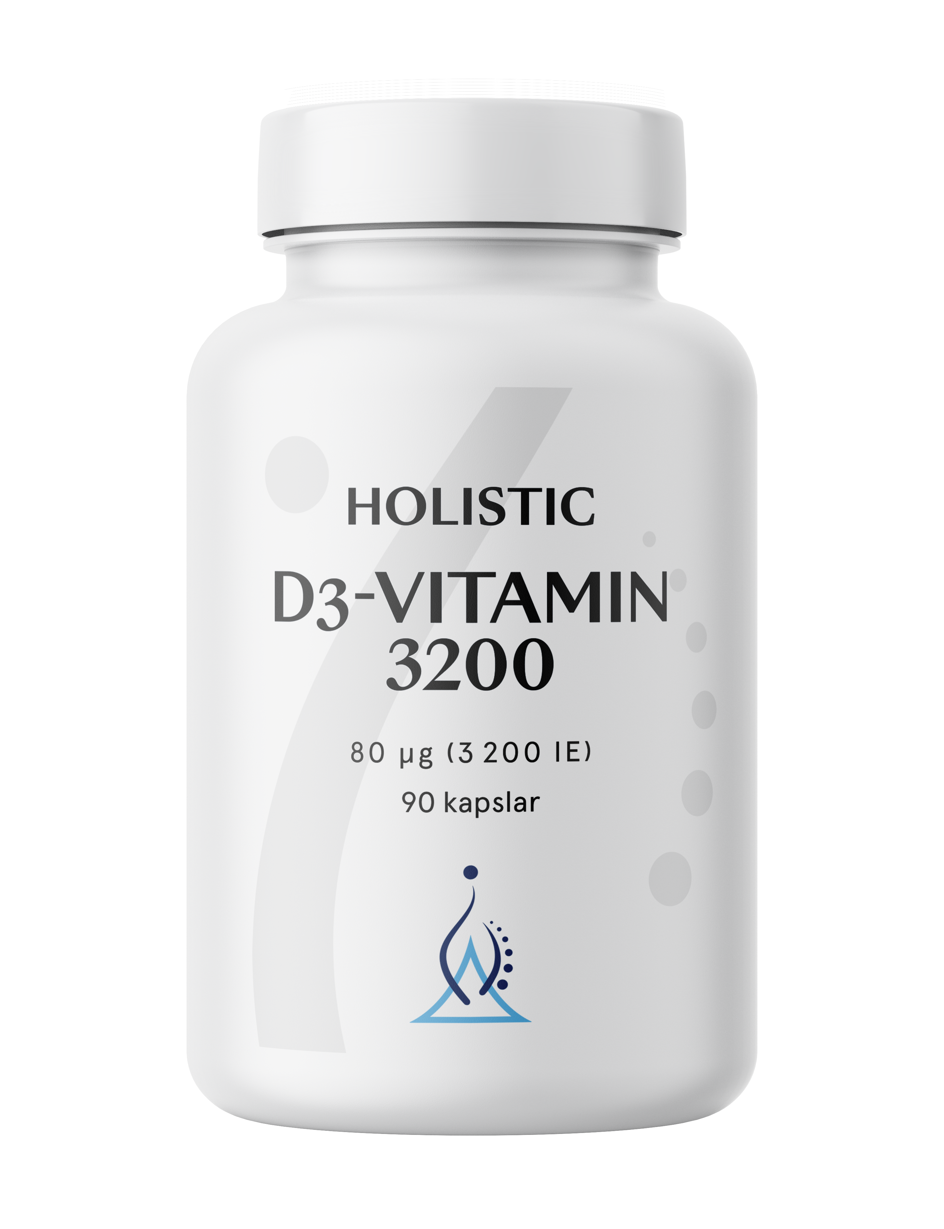 Holistic D3-vitamin 3200 IE 90 kapslar