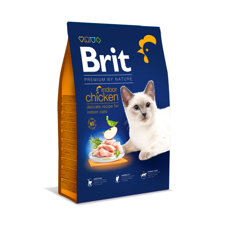 Brit Premium by Nature Cat Adult Indoor Kyckling 8 kg