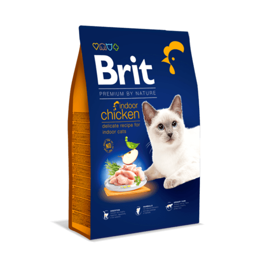 Brit Premium by Nature Cat Adult Indoor Kyckling 8 kg