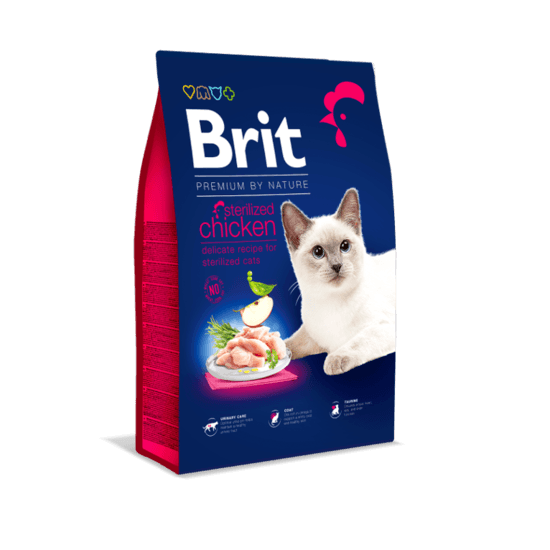 Brit Premium by Nature Cat Sterilized Kyckling 8 kg