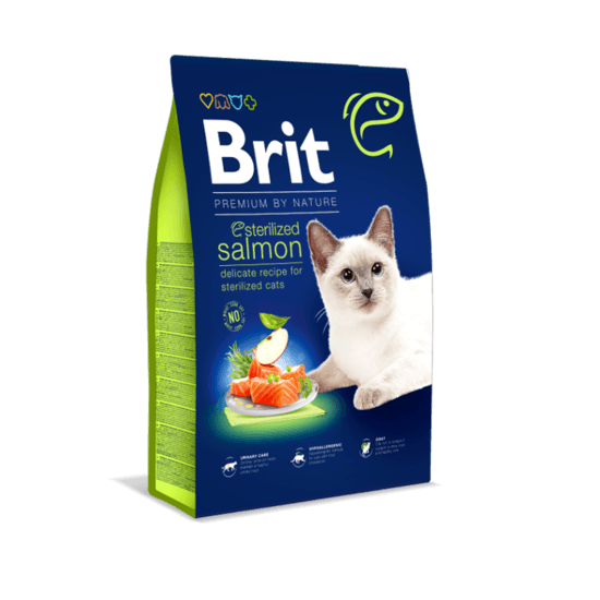 Brit Premium by Nature Cat Sterilized Lax 8 kg
