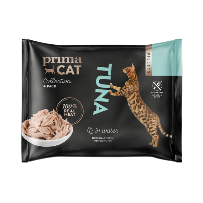 PrimaCat Fillets Tonfisk i vatten 4 x 50 g