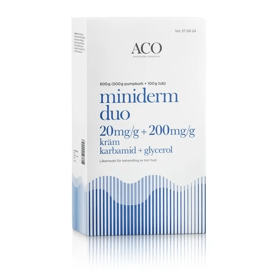 Miniderm Duo Kräm 2% Karbamid 20% Glycerol 600 g