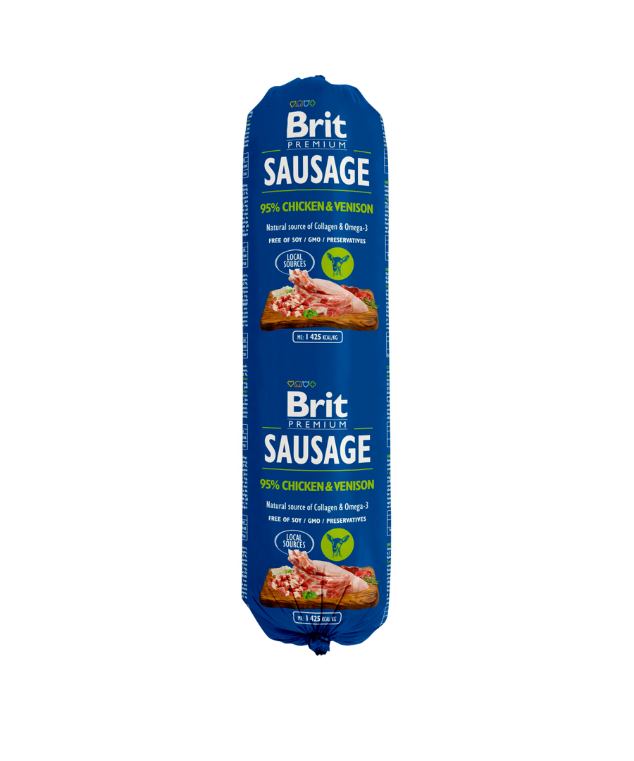 Brit Premium Korv Kyckling & Vilt 800 g