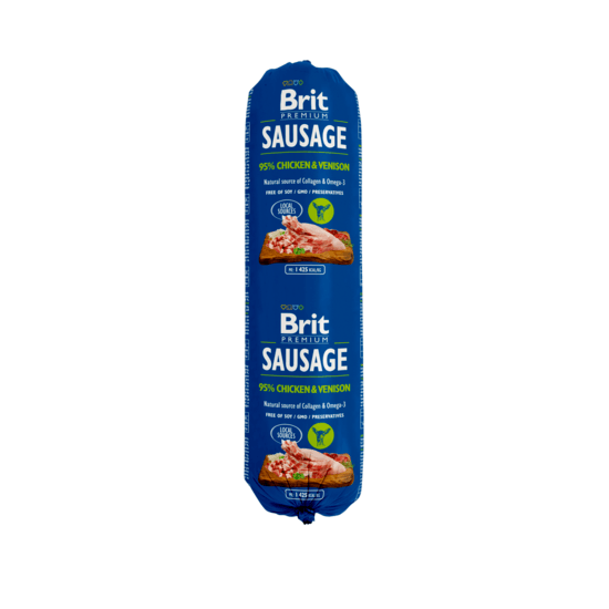 Brit Premium Korv Kyckling & Vilt 800 g