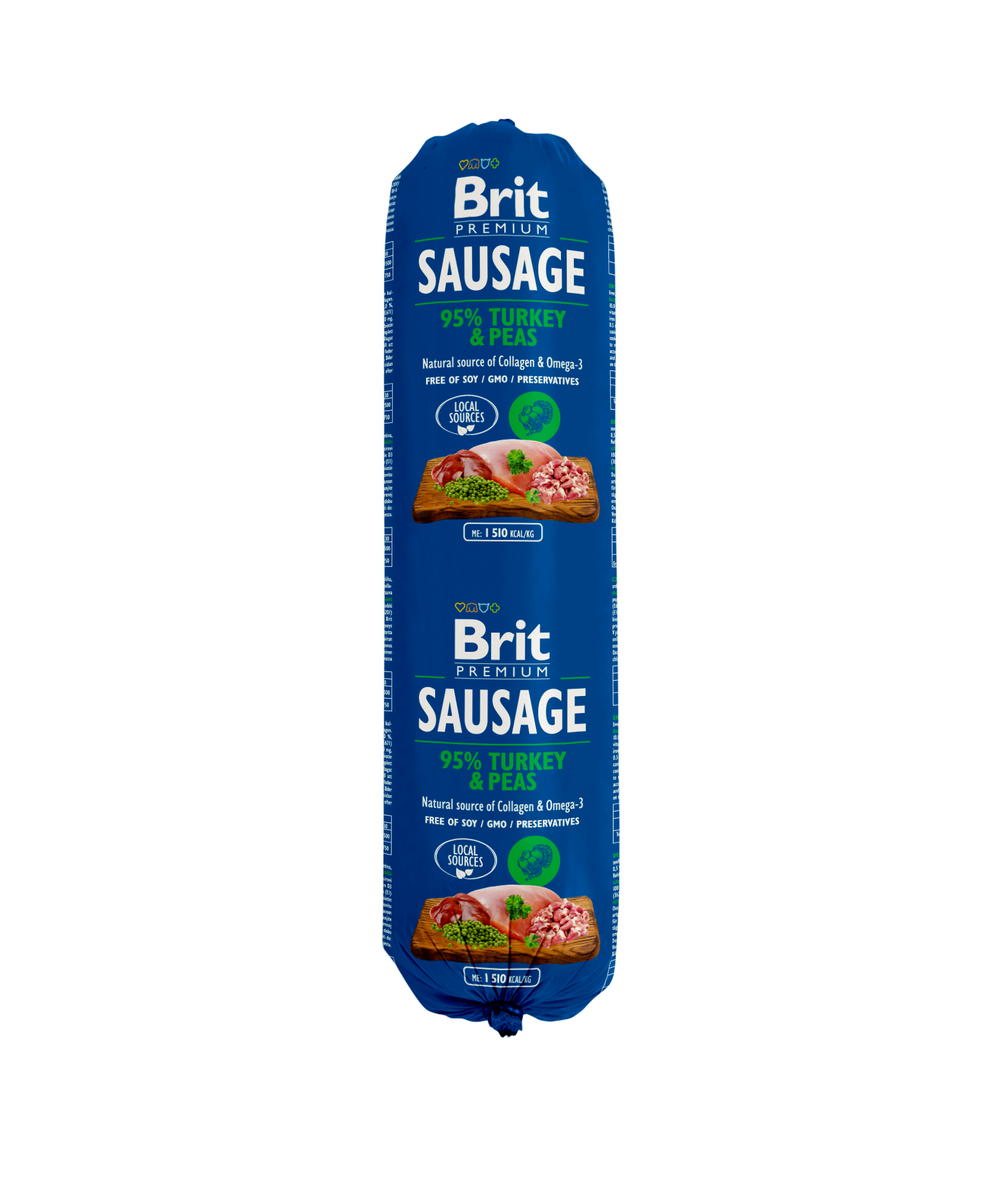 Brit Premium Korv Kalkon & Ärtor 800 g