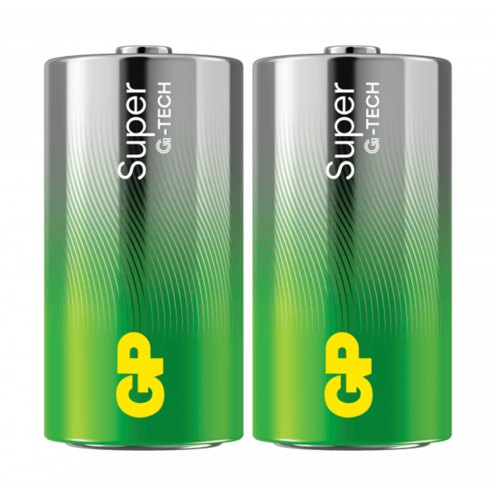 GP Batteries Super Alkaline C-batteri LR14 2-pack