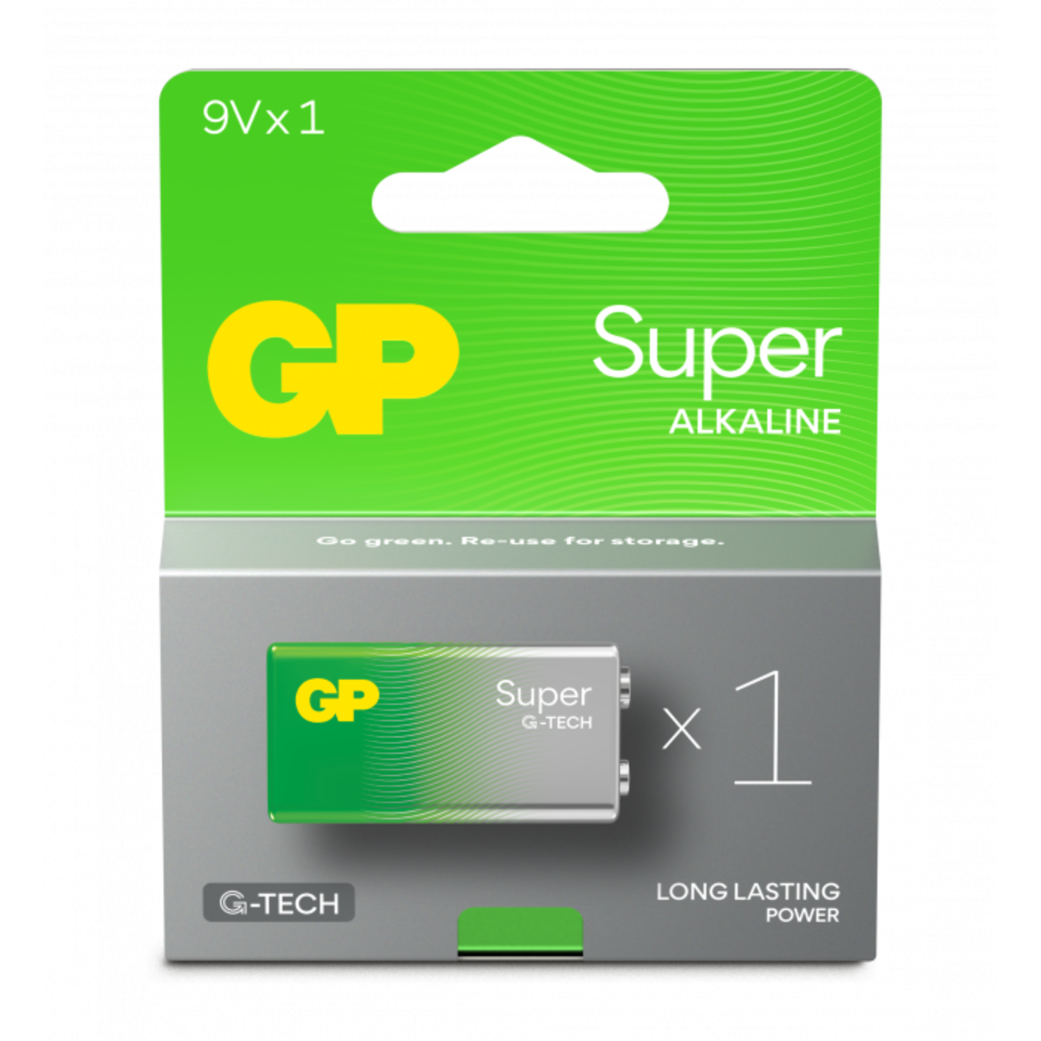 Alternativ bild 1 för GP Batteries Super Alkaline 9V-batteri 1-pack