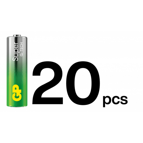 GP Batteries Super Alkaline AA-batteri 15A / LR6 20-pack