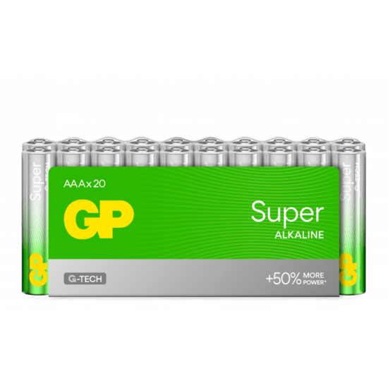 GP Batteries Super Alkaline AAA-batteri 24A / LR03 20-pack