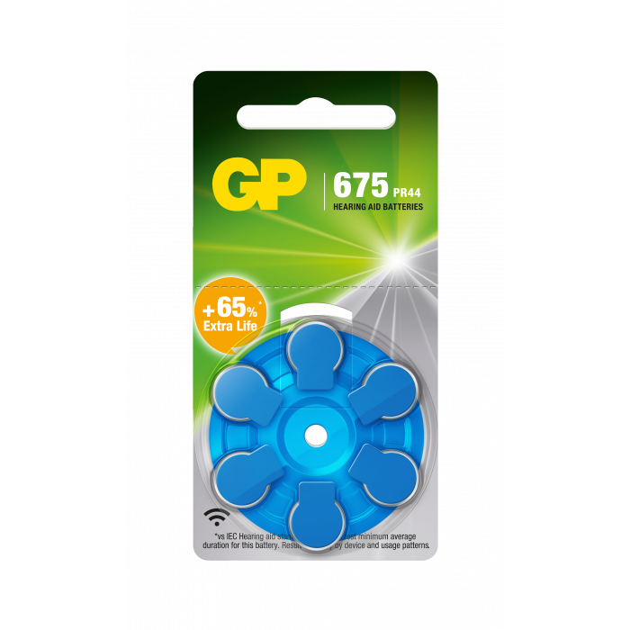 GP Hörapparatsbatteri ZA 675/PR44 6-pack