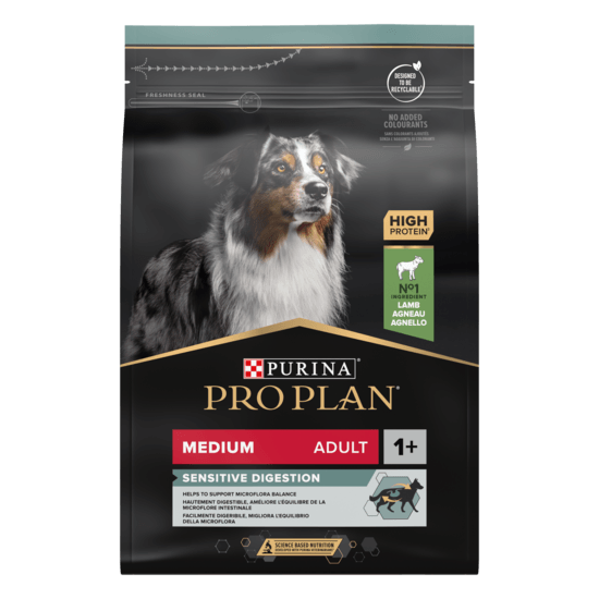 Purina Pro Plan Medium Adult Dog Sensitive Digestion Rikt på Lamm 3 kg