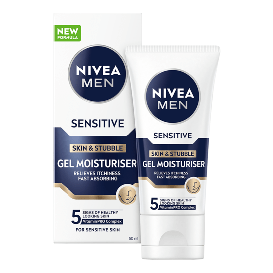 NIVEA MEN Ansiktskräm Sensitive Skin & Stubble Gel Moisturiser 50 ml