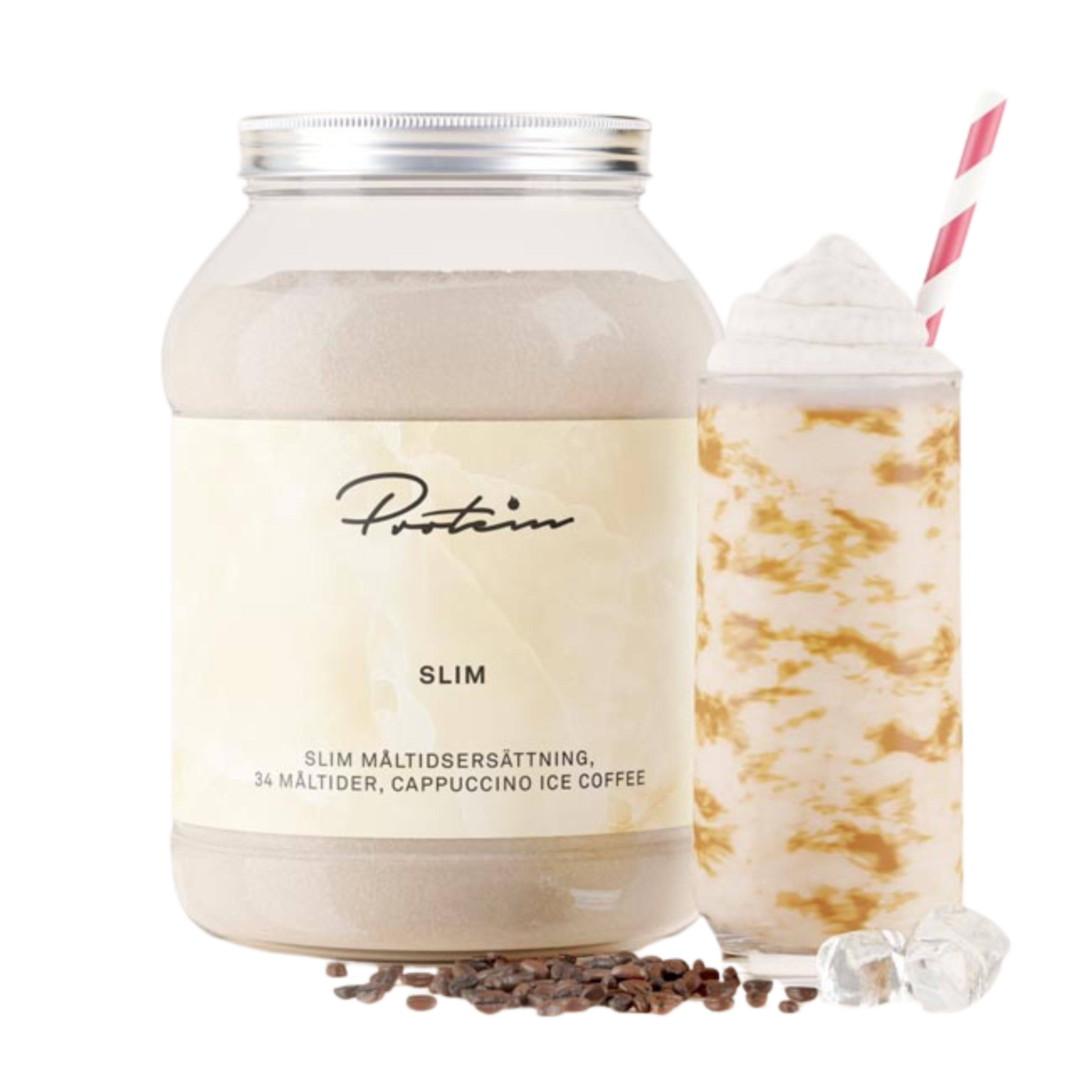 Protein.se Slim Måltidsersättning Cappuccino Ice coffee 1200 g