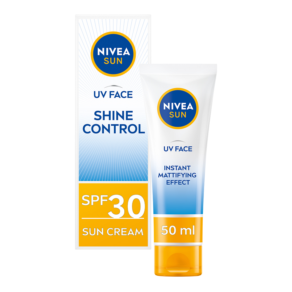 NIVEA SUN Solskydd ansikte UV Face Shine Control Cream SPF30 50 ml