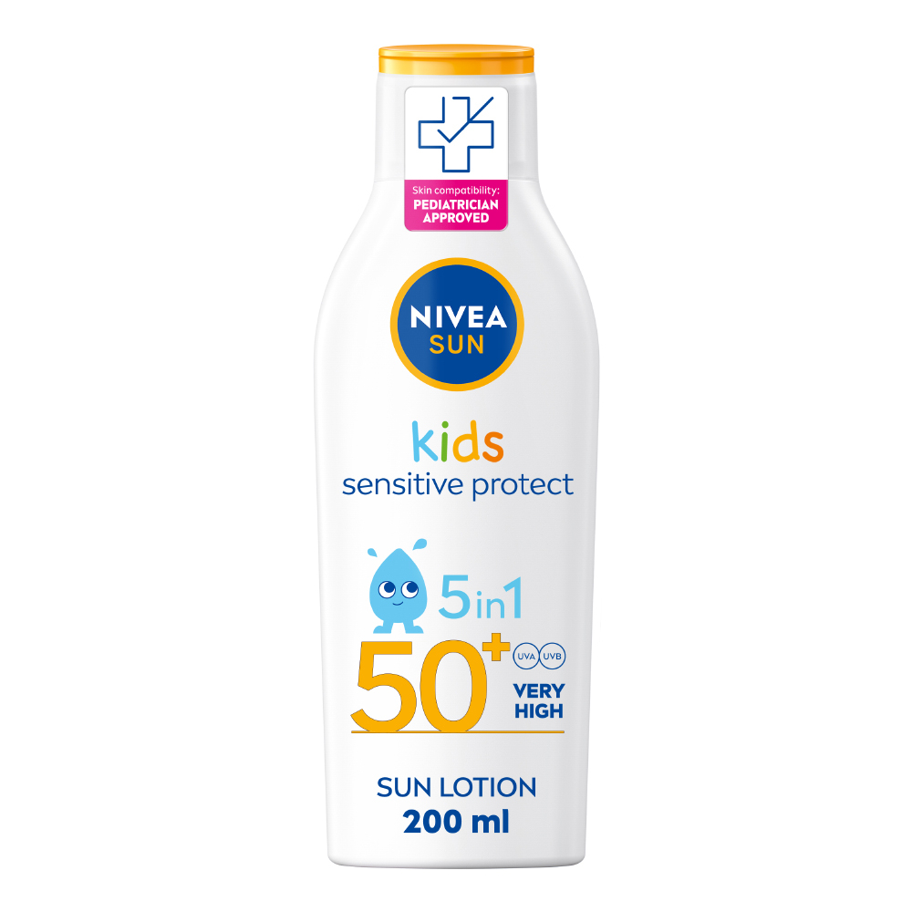 Solkräm barn Kids Sensitive Protect & Play Sun Lotion SPF50+ 200 ml NIVEA SUN