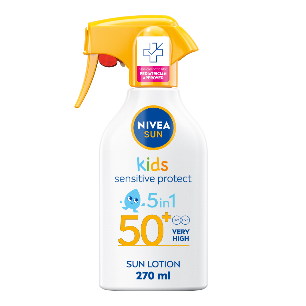 Solskydd barn Kids Sensitive Protect & Play Sun Trigger Spray SPF 50+ 270 ml NIVEA SUN