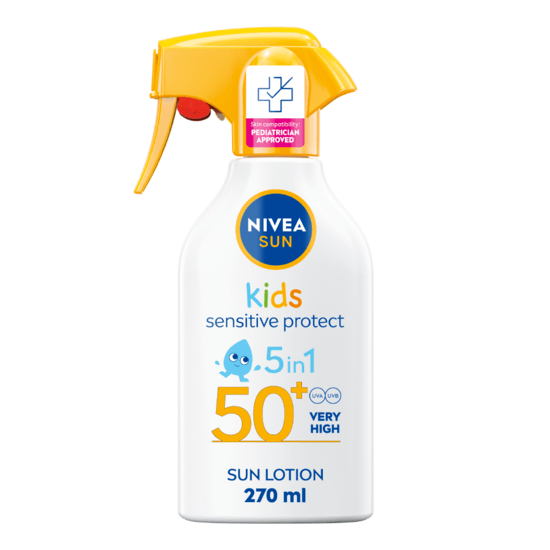 Solskydd barn Kids Sensitive Protect & Play Sun Trigger Spray SPF 50+ 270 ml NIVEA SUN
