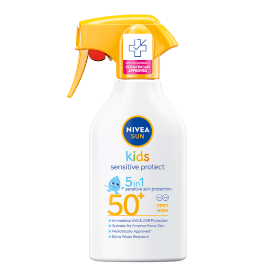 Solskydd barn Kids Sensitive Protect & Play Sun Trigger Spray SPF 50+ 270 ml NIVEA SUN