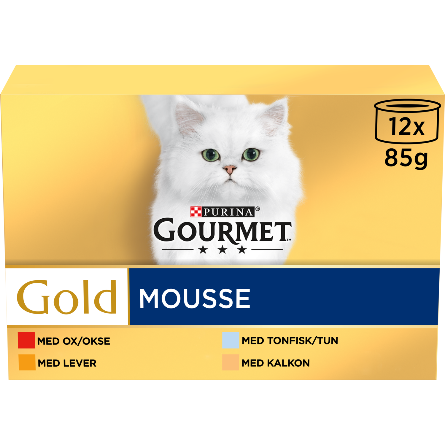 Alternativ bild 1 för Purina GOURMET Purina Gourmet Gold Mousse Menybox 12-pack