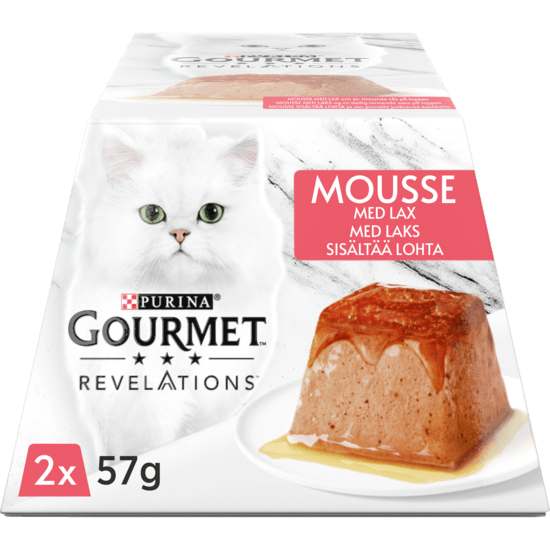 Purina Gourmet Revelations Mousse Pyramid med Lax 2 x 57 g