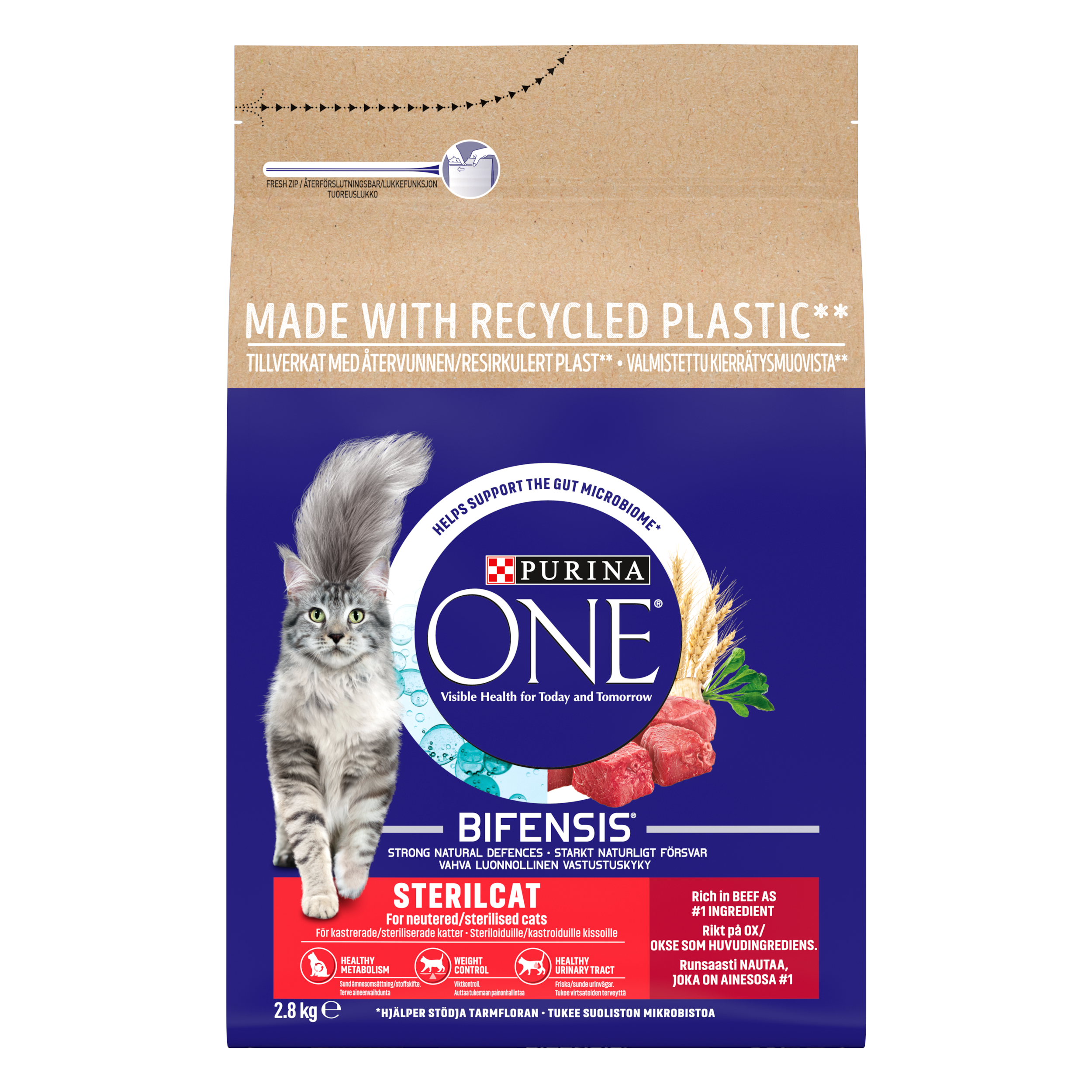 Purina One Sterilcat/Neutered Cat Ox 2,8 kg