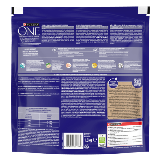 Purina One Adult Kyckling och Fullkorn 1,5 kg