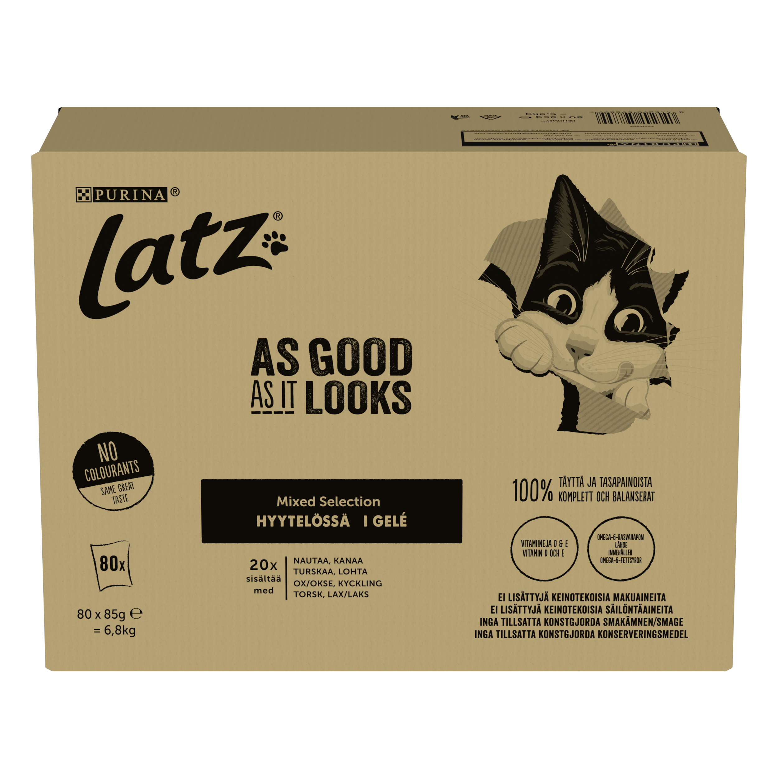 Purina Latz As Good As It Looks Mixed Selection i géle 80 x 85 g