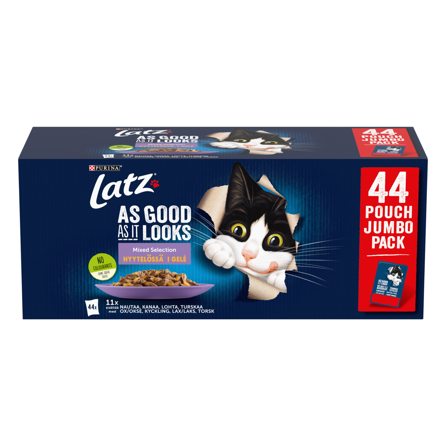 Alternativ bild 1 för Purina Latz As Good As It Looks Mixed Selection i géle 44 x 85 g