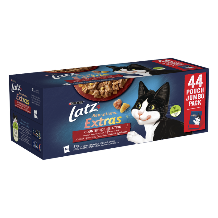 Purina Latz Sensations Extras Countryside Selection i géle 44 x 85 g