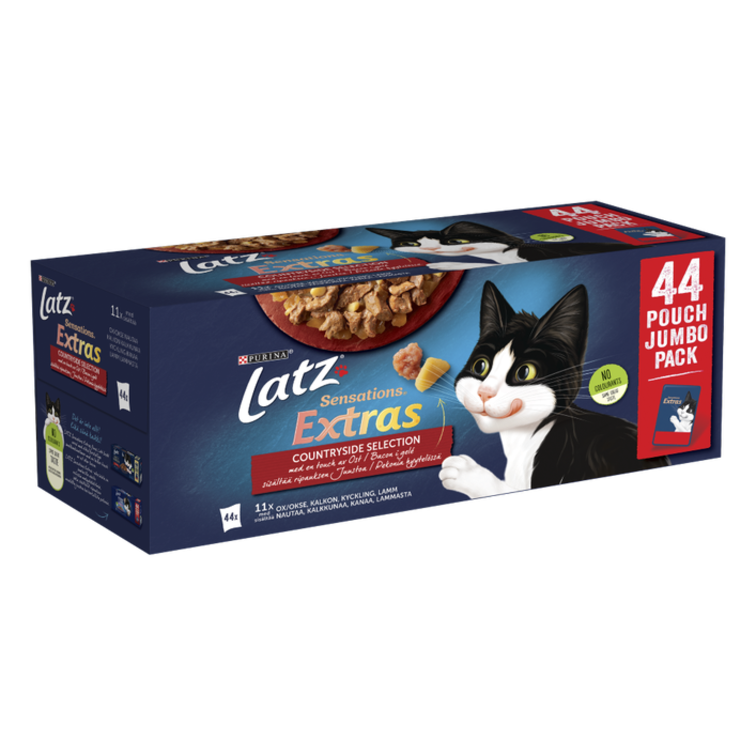 Alternativ bild 1 för Purina Latz Sensations Extras Countryside Selection i géle 44 x 85 g