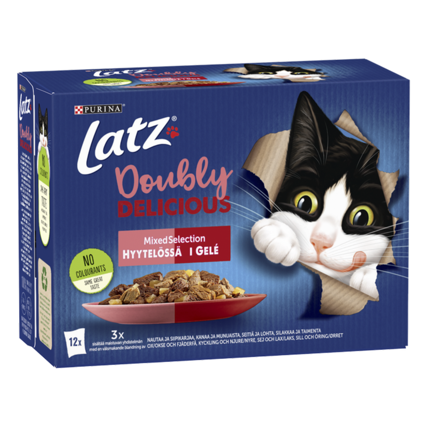Alternativ bild 1 för Purina Latz As Good As It Looks Doubly Delicious Mixed Selection i géle 12 x 85