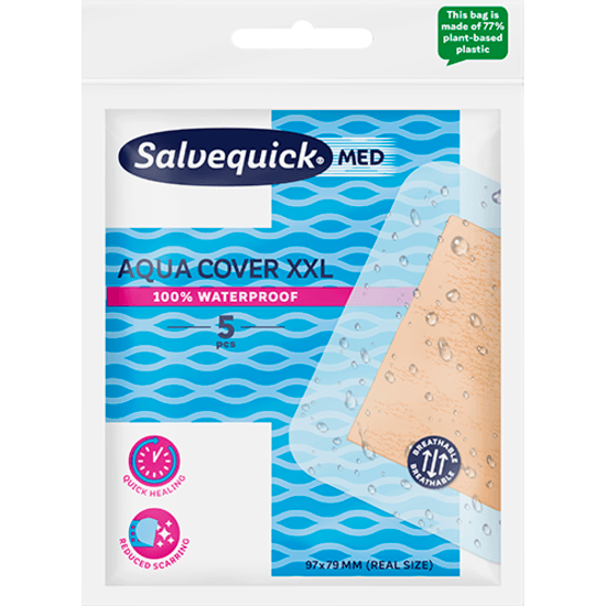 SalvequickMED Aqua Cover XXL plåster 5 st