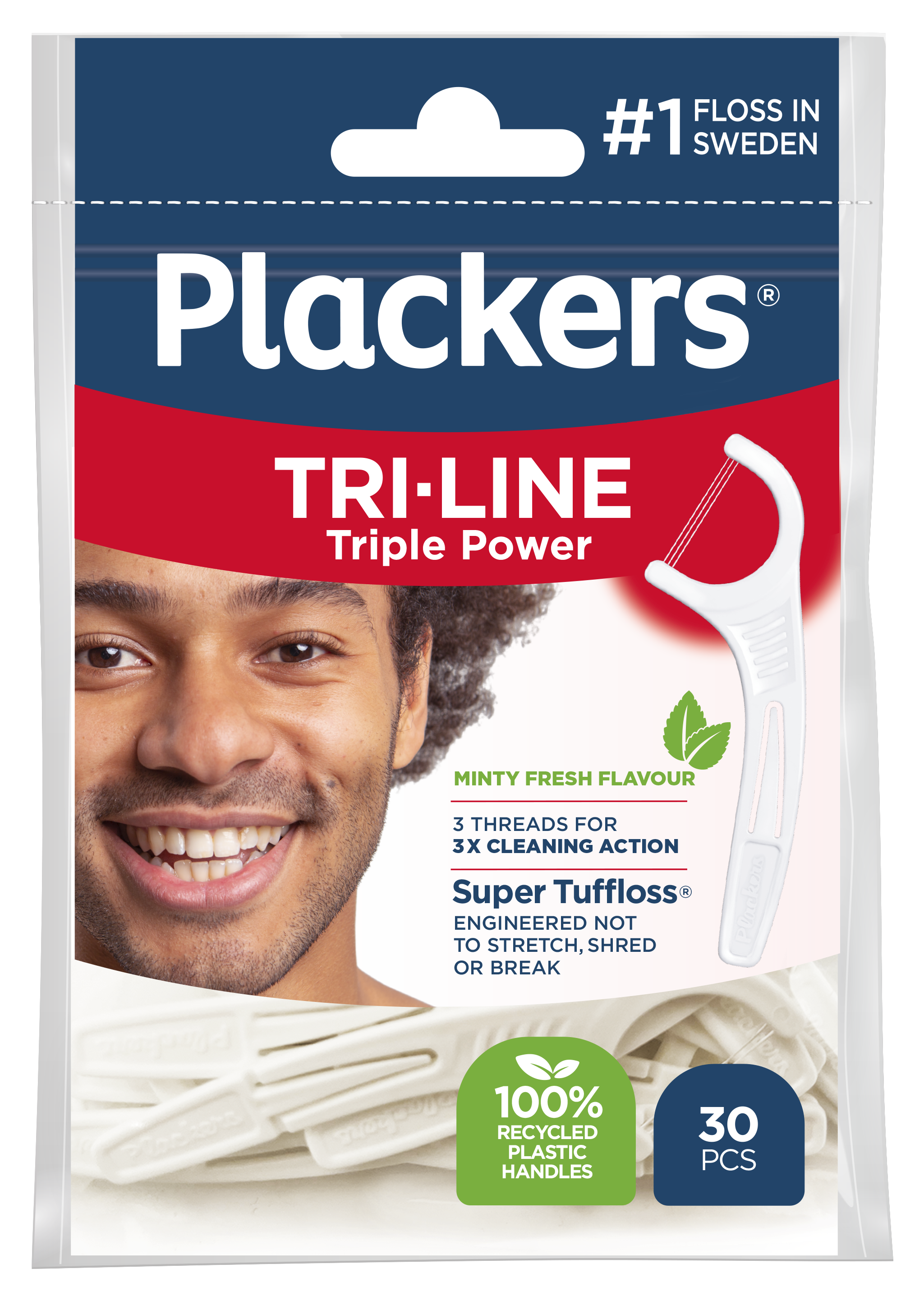 Plackers Tri-line 30-pack