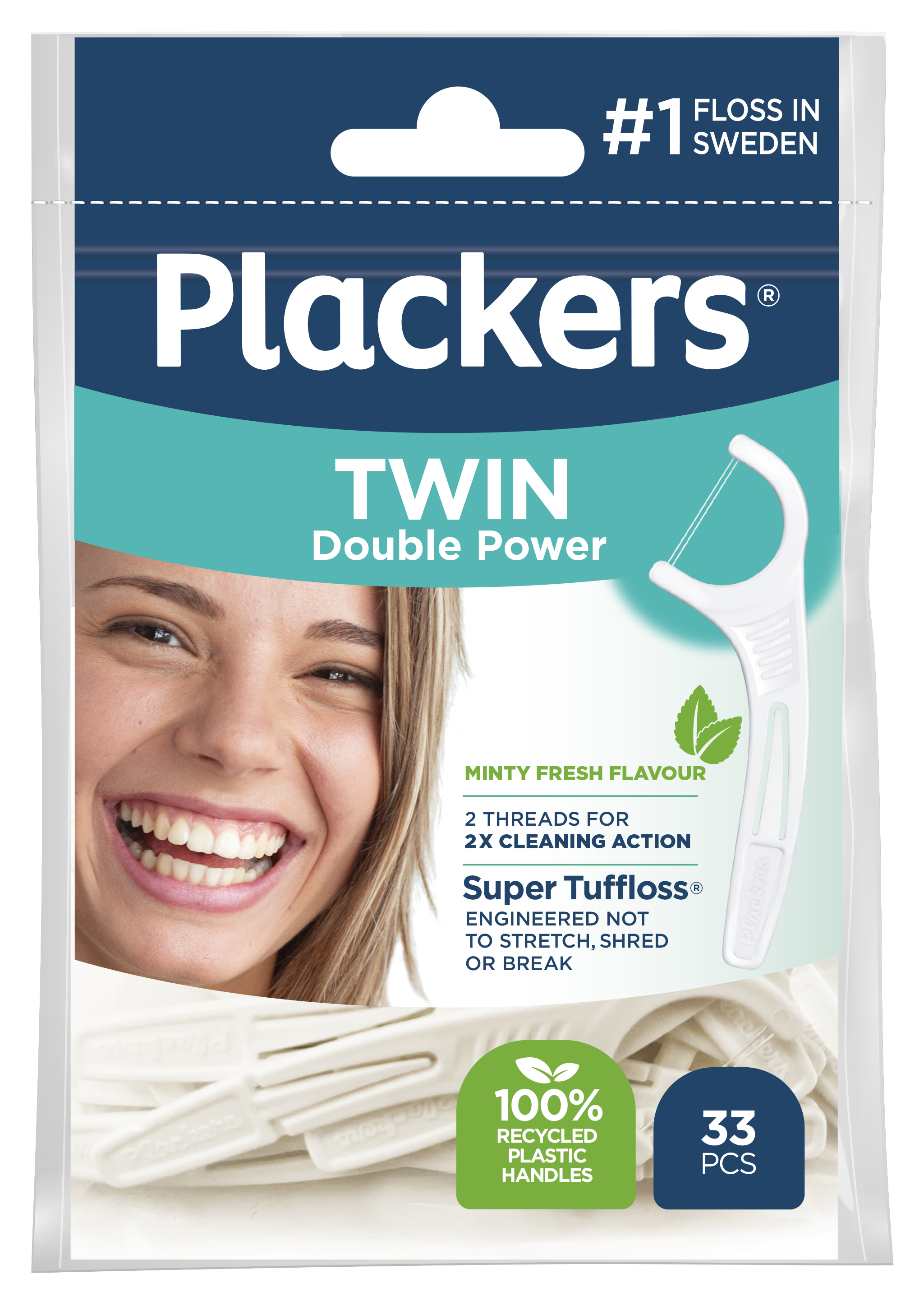 Plackers Twin 33-pack