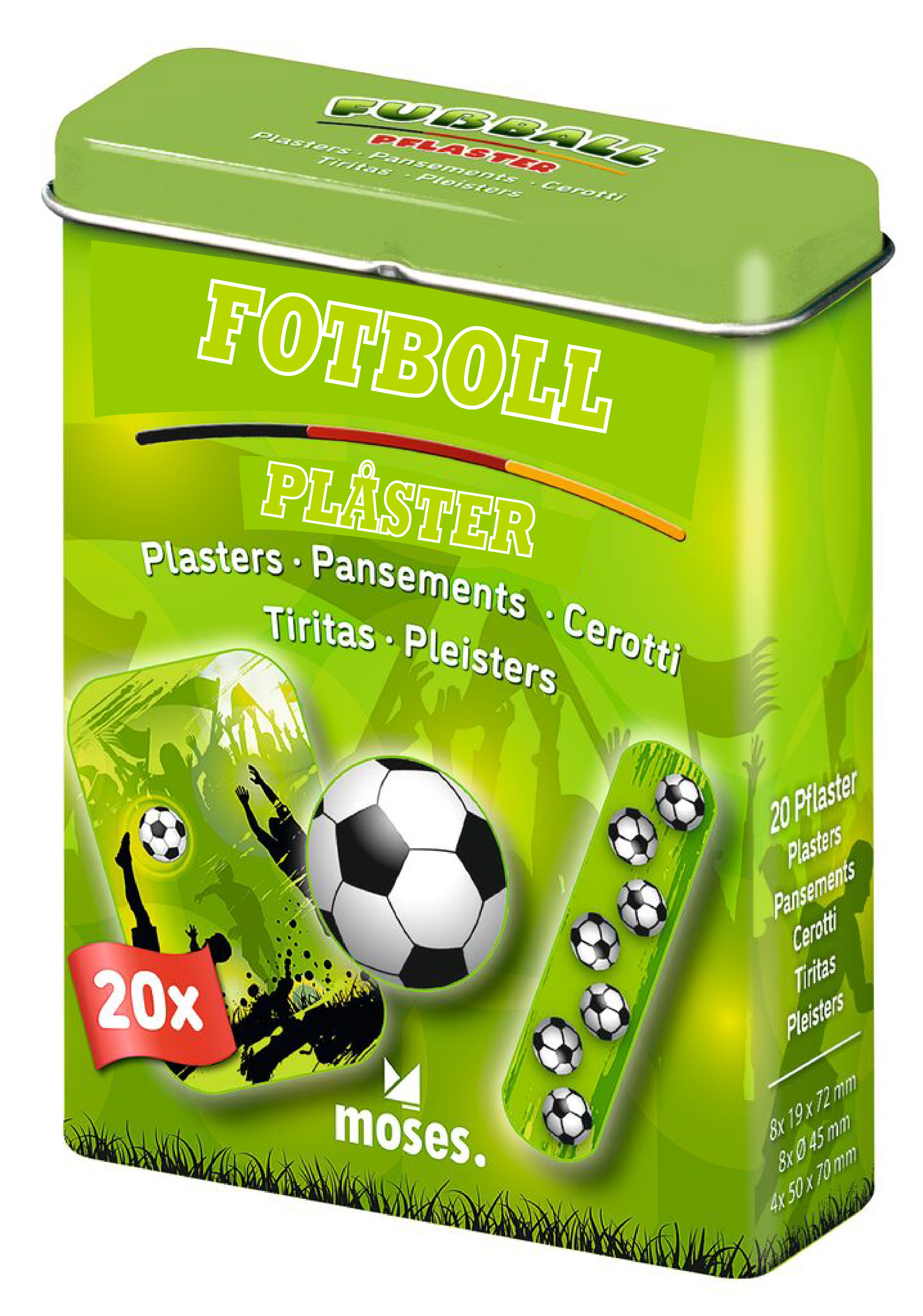 Moses Plåster Fotboll 20 st