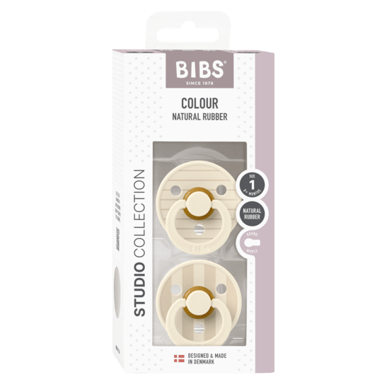 BIBS Studio Latex strl 1 Ivory Vanilla Mix 2-pack