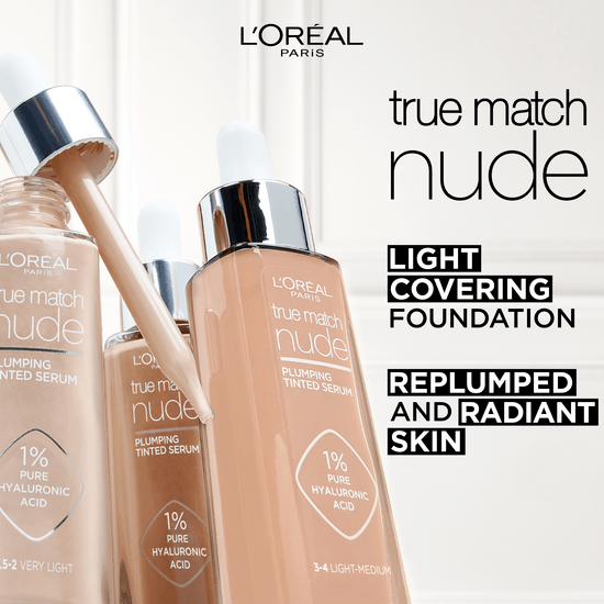 L'Oréal Paris True Match Nude Plumping Tinted Serum 7-8 Tan Deep 30 ml