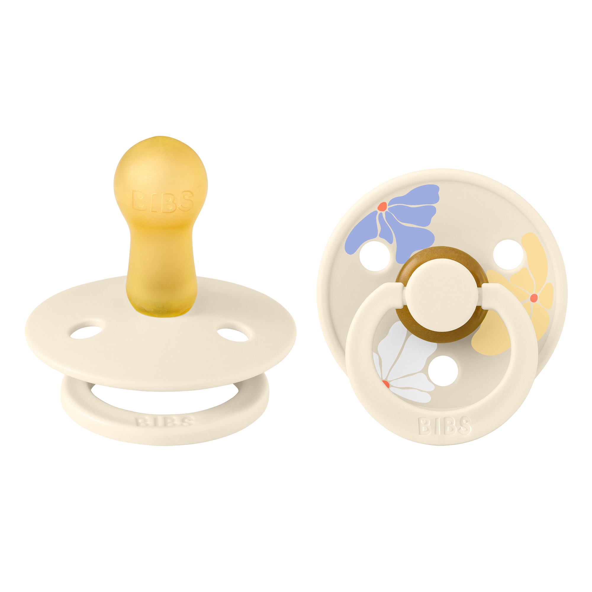 BIBS Studio Colour Latex Size 2 Morning Bloom Ivory Mix 2-pack