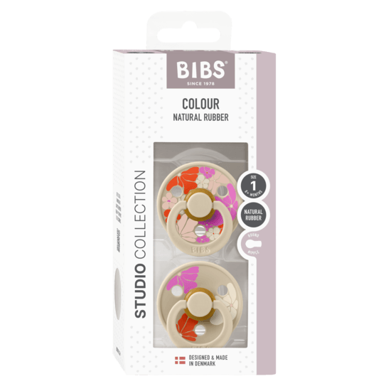 BIBS Studio Latex Strl 1 Morning Bloom Vanilla Mix 2-pack