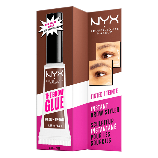 NYX Professional Makeup The Brow Glue Instant Brow Styler 03 Medium Brown 5 g