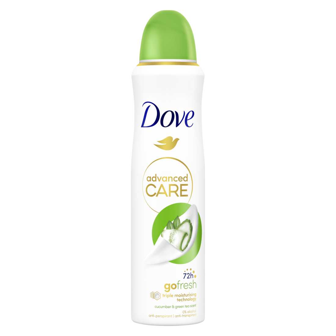 Dove 72h Advanced Care Go Fresh Cucumber & Green Tea Spray 150 ml