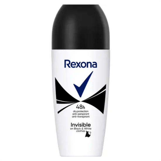 Rexona 48h Invisible on black and white clothes roll-on 50 ml