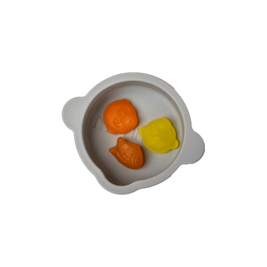Monkids Silikonskål Mini Grå