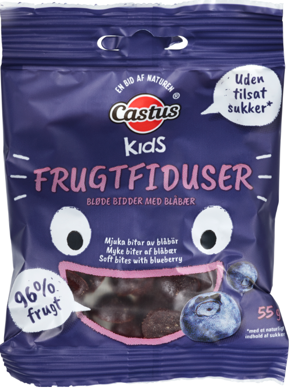 Castus Fruktfiduser Blåbär 55 g