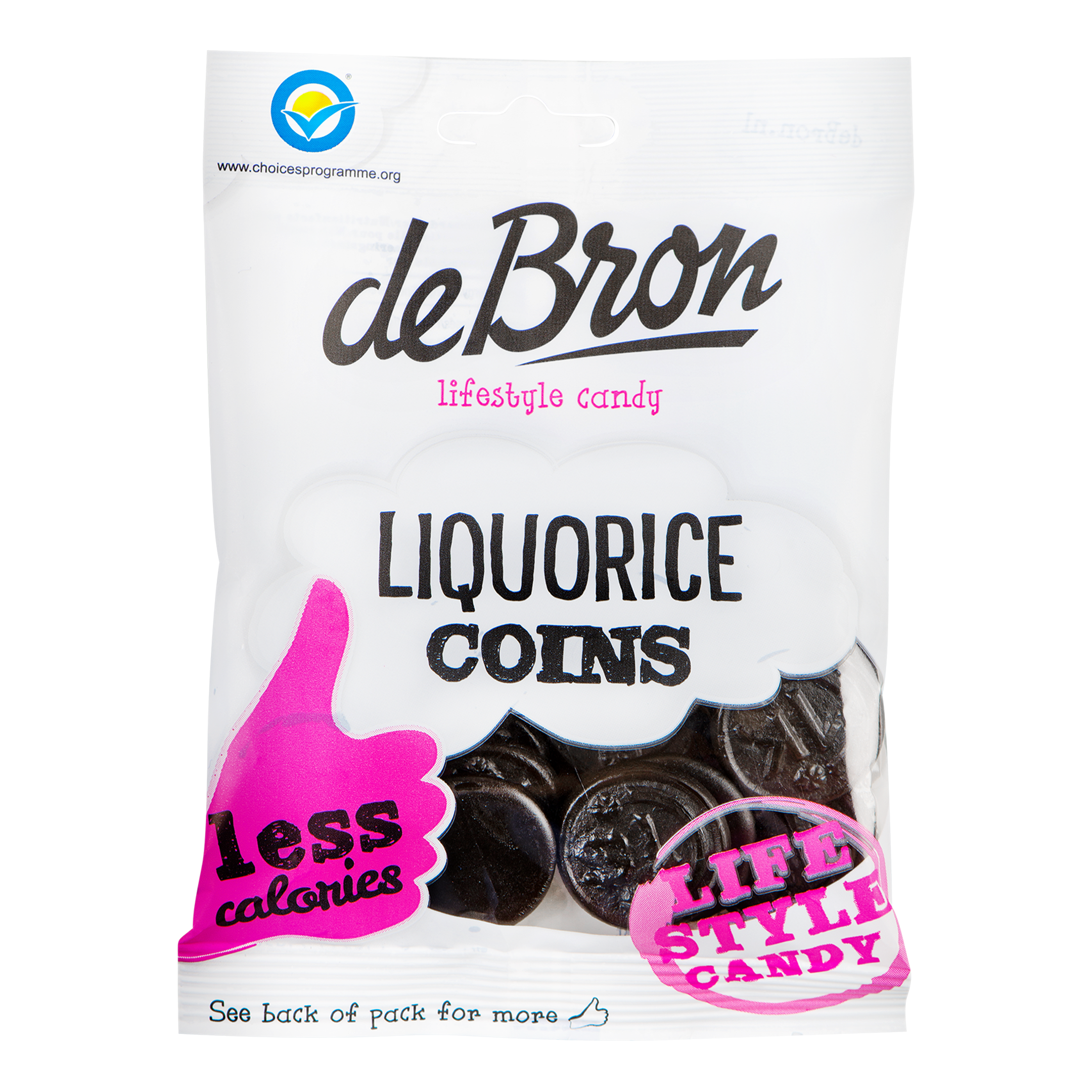 deBron Liquorice Coins Sockerfri 100 g